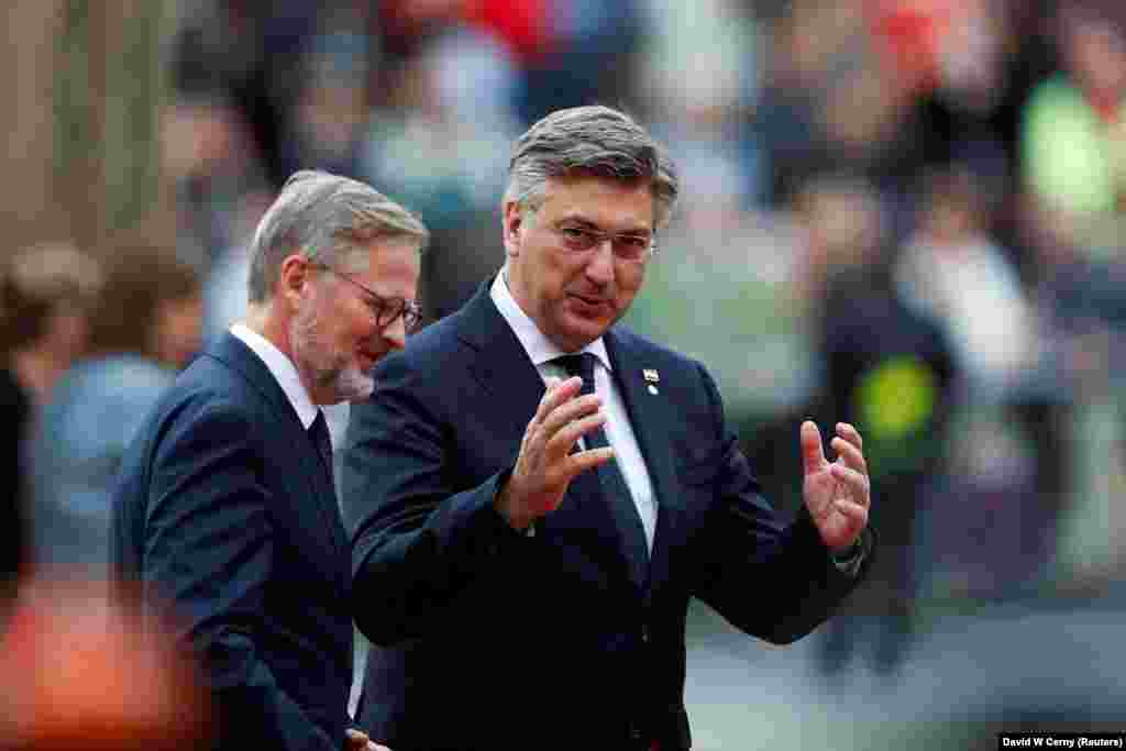 Premijeri Češke i Hrvatske Petr Fiala i Andrej Plenković.