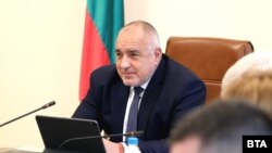 Бойко Борисов по време на заседанието на Министерския съвет в сряда.