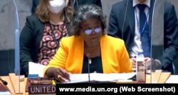 Linda Tomas-Grinfild, američka ambasadorka u Ujedinjenim nacijama, Njujork, SAD, 11. maj 2022.