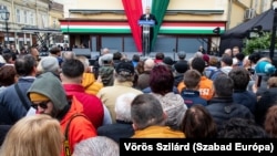 Orbán Viktor a Fidesz székesfehérvári kampánygyűlésén 2022. április 3-án