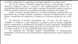 Răspunsul DSU în care este de acord cu ceea ce au susținut magistrații