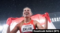 Ekler Luca a távolugrás T38-as kategóriájának döntőjében. A saját világcsúcsát kétszer is megjavítva aranyérmet nyert