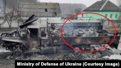 Ministerul Apărării din Ucraina a publicat pe 2 aprilie o fotografie în care spune că „nu toate trofeele militare ajung în Rusia”, făcând referire la câteva mașini de spălat furate din Ucraina de către soldații ruși.