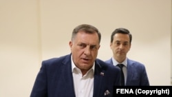 Членот на Претседателството на Босна и Херцеговина од Република Српска (РС) Милорад Додик.