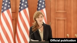 Administratorja e USAID-it, Samatha Power. Fotografi nga arkivi. 