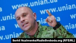 Убитият бивш депутат Иля Кива по времето, когато е полицейски началник, Киев, 2016 г.