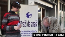 Jedna od akcija Transparency Internationala u BiH