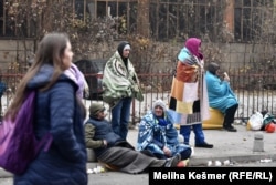 Rudari su dočekali jutro ispred Vlade Federacije BiH u Sarajevu, 24 novembar 2021.