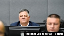 Nasim Haradinaj para gjykatës në Hagë.
