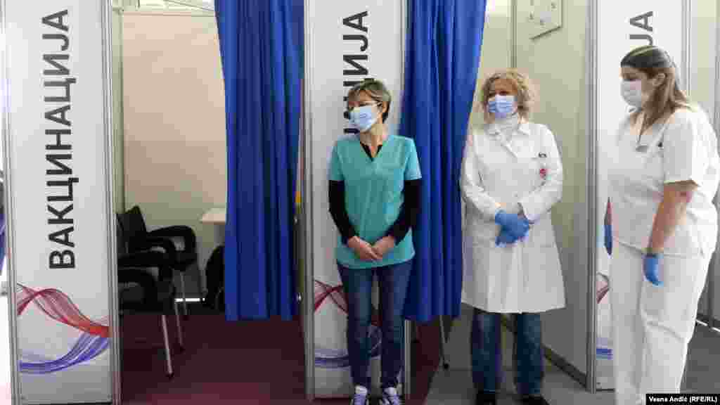 Opening of a point in the shopping center Gallery for vaccination against coronavirus