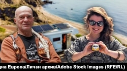 Колаж със снимки на Драган Милев - Дари и Нанда Ментешева