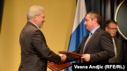 Direktor Gasproma Aleksej Miler i direktor Srbijagasa Dušan Bajatović