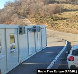 Punkt Policije Srbije nakon izlaska s teritorije Kosova.