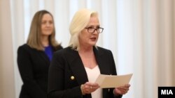 Ambasadorja amerikane në Shkup, Angela Ageler. 