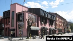 Ulica u Bajinoj Bašti, mestu u zapadnoj Srbiji