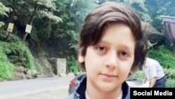 Amirhossein Rahimi's mother said her son had been in prison for two months, even though he still had pellets in his head and chest from shooting by security forces at crowds during a protest.