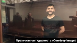 Крымскотатарский активист Марлен Мустафаев на заседании российского суда. Ростов-на-Дону, 30 ноября 2022 года