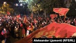 Protesta në Mal të Zi më 28 nëntor 2022.