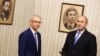 Бугарскиот претседател Румен Радев со Николај Денков - кандидат за премиер од Продолжуваме со промените, Софија, 03.01.2023.