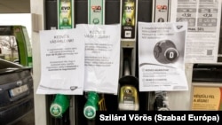 Üzemanyaghiány a Mol Árpád fejedelem úti benzinkútján 2022. december 5-én