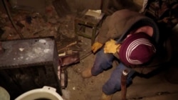 Ukrajinski par u skloništu na prvoj liniji