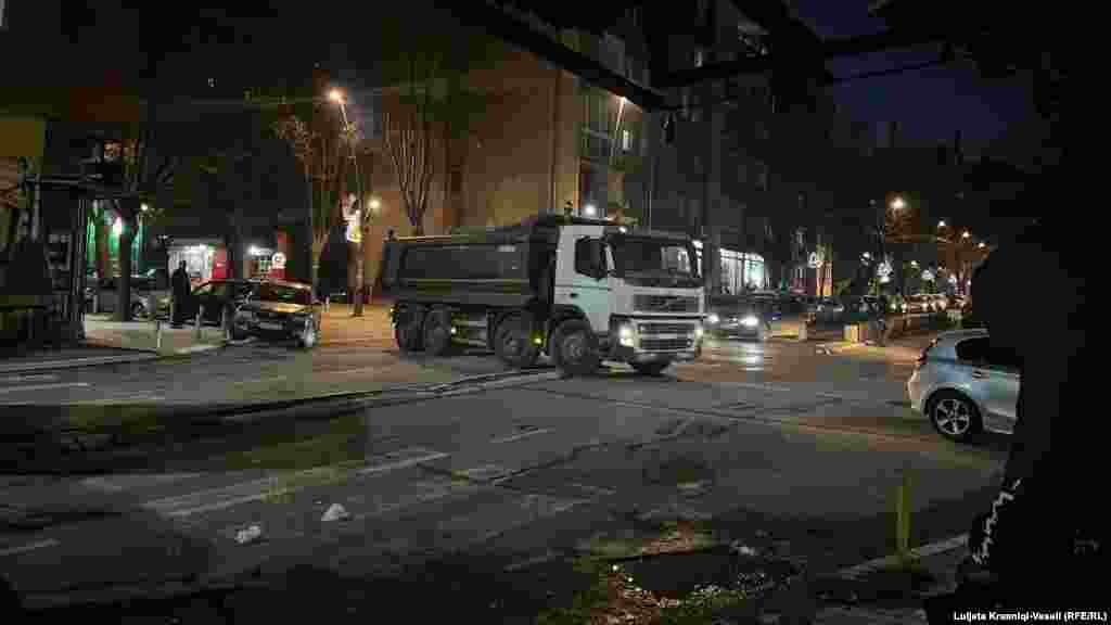 Largimin i barrikadave në Mitrovicë të Veriut. 29 dhjetor 2022.