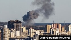 Dim iznad Kijeva nakon ruskih napada, 31. oktobar 2022.