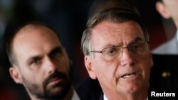 Bivši brazilski predsednik Žair Bolsonaro na konferenciji za medije nakon poraza u drugom krugu izbora