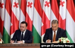 ირაკლი ღარიბაშვილი და ვიქტორ ორბანი