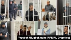 Часть массово задержанных в Кыргызстане  политиков, правозащитников и активистов.