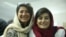 Niloufar Hamedi (left) and Elahe Mohammadi are among dozens of Iranian journalists who have been detained by authorities since the death in custody of Mahsa Amini in September. (file photo)