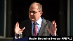 Christian Schmidt, visoki predstavnih u BiH, tokom obraćanja medijima 24. oktobra 2022. 