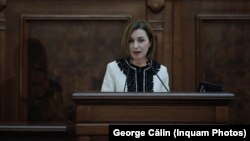 Președinta Republicii Moldova în Parlamentul de la București, 1 noiembrie 2022