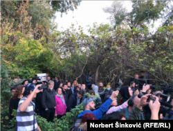 Okupljeni na protestu 19. oktobra