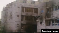 Naqeebullah Saifi ruined apartment in Kandahar's Bacha Khan Colony.
