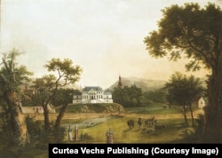 Așa arăta Castelul de la Săvârșin în 1816 când a fost pictat de Tide.