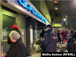 MUP Kantona Sarajevo vrši uviđaj u klinici gdje je operisana djevojčica Džena Gadžun, Sarajevo, 15. novembar 2021.