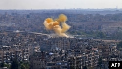 Дым над восточным Алеппо