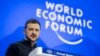 Украинскиот претседател Володимир Зеленски на економскиот форум во Давос, 21 јануари 2025 година.