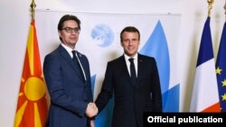 Stevo Pendarovski i Emanuel Makron, Pariz
