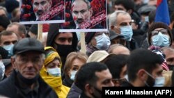 Акция протеста в центре Еревана