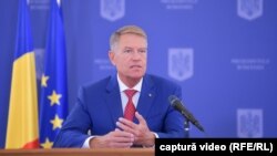 Imagine de arhivă cu președintele Klaus Iohannis, dintr-o înregistrare video furnizată de Administrația Prezidențială.