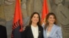Ministrja e Tregtisë, Turizmit dhe Telekomunikacionit e Serbisë (djathtas) me ministren shqiptare të Turizmit dhe Mjedisit (majtas).