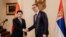 Serbia/Montenegro - Prime Minister of Montenegro Dritan Abazovic (l) with Serbian President Aleksandar Vucic in Belgrade, 29Jun2022
