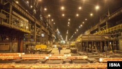 عکسی از بخشی از تأسیسات شرکت فولاد خوزستان