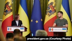 Майя Санду и Владимир Зеленский, Киев, 27 июня 2022