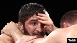 Abdulrașid Sadulaev la Jocurile OIimpice de la Tokio, unde Rusia a obținut 71 de medalii, dintre care 20 de aur.