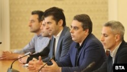 Асен Василев, Кирил Петков, Андрей Гюров, Никола Минчев и Данел Лорер