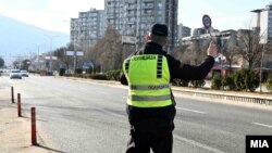 Сообраќајна полиција во Северна Македонија (фотоархива).