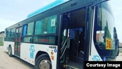 Автобус в Бишкеке.